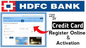 how to register hdfc new credit card