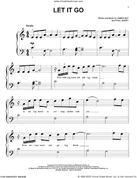 Chord and melody metrics for let it go. Bay Let It Go Sheet Music For Piano Solo Big Note Book Pdf