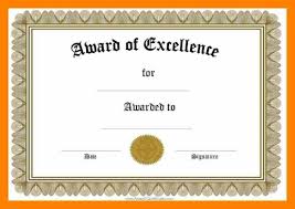 Award Certificates Templates Word Certificate Award Templates For