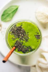 green protein smoothie eating bird food