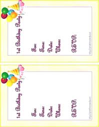 Kids Birthday Invitation Card Template Free Printable Party