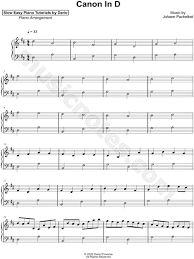 Not too much is known about when exactly canon in d was written, but it seems to be some time around 1700 and is considered to be from the baroque period of music. Dario D Aversa Canon In D Slow Easy Piano Tutorial Sheet Music Piano Solo In D Major Download Print Sku Mn0210202
