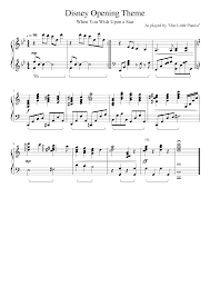 Find beginner piano sheet music at musicnotes. Disney Opening Theme Sheet Music For Piano Solo Musescore Com