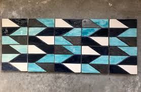 Geometric Ceramic Tiles Modeled
