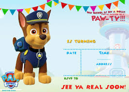 Download your free paw patrol printables here on our kindergarten printables webpage. Free Printable Paw Patrol Invitation Template All Characters Download Hundreds Free Printable Birthday Invitation Templates
