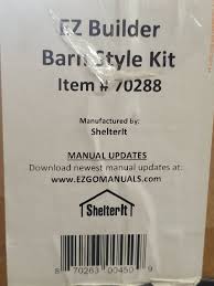 shelterit ez builder barn style kit