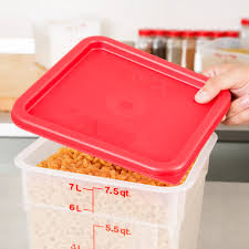 red square food container lid