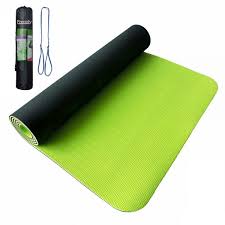 premium tpe yoga mat green 8mm size