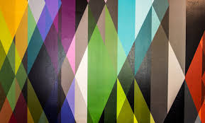 Colourful Triangles Abstract Pattern
