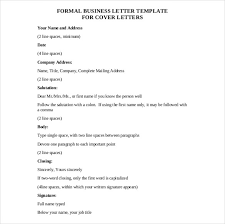 Business Letter Format Templates Sample Example