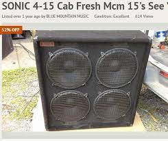 The whole bass cab is rated at 400 watts rms at 8 ohms, and it gets you that power to. 4x15 Cab On Reverb Page 2 Talkbass Com