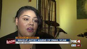 makeup artists warms of email scam