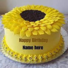 sunflower er cream birthday name