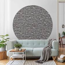Round Wallpaper Natural Stone Wallpaper