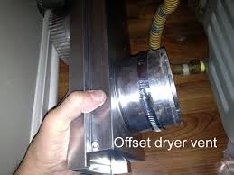 hook up a dryer vent in a tight space