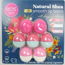 eos lip balm 7 pack natural shea smooth