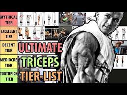 ultimate triceps exercises tier list