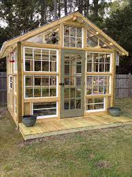 Green House Made Using Old Windows