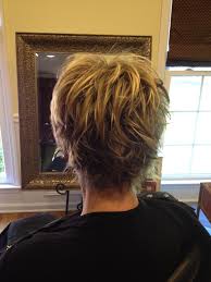 You will most likely have to alternate between the two edges. Short Hair Razored Back View Short Layered Haircuts Short Hair Back Layered Haircuts