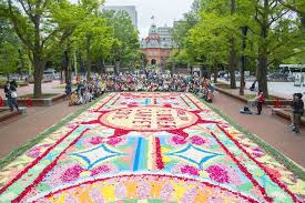 sapporo flower carpet 2017 hokkaido
