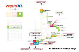 Book lp hotel tanjung malim, tanjong malim on tripadvisor: Monorail In Kuala Lumpur Map Kl Sentral Monorail Karte Malaysia
