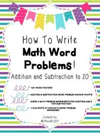 How To Write Math Word Problems Addition And Subtraction To 20