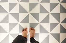 how to paint your tile floor angela