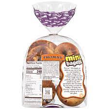 thomas cinnamon raisin mini bagels