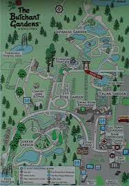 map of butchart gardens barbara and