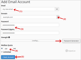 how to create email account in cpanel