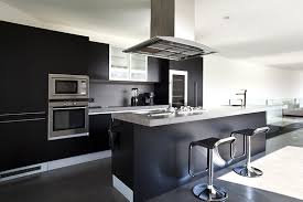 Modern contemporary black kitchen cabinets. Modern Black Kitchen Cabinets For Your Home Design Cafe