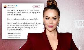 Alyssa Milano is slammed for calling herself transgender, disabled | Daily  Mail Online