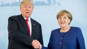 Angela merkel and françois hollande have responded curtly but defiantly after donald trump cast further doubt on his commitment to nato. The Merkel Trump Handshake Heard Round The World Cnn Politics