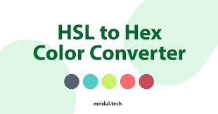 Hsl To Hex Color Converter Free Tool