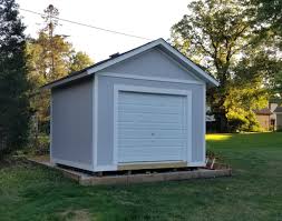 12x12 shed with garage door country