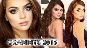 selena gomez grammys 2016 makeup hair