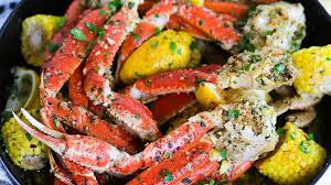 boozy garlic er snow crab legs