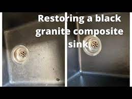 black granite composite sink