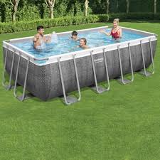 8ft x 48in power steel rectangular pool
