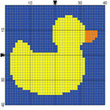 Duck Graph Crochet Baby Pixel Crochet Baby Knitting