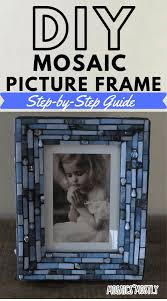 diy mosaic picture frame project