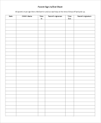 Sign In Out Sheet Templates Magdalene Project Org