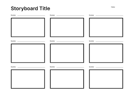 9 frames blank storyboard template