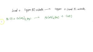 copper ii nitrate and lead equation