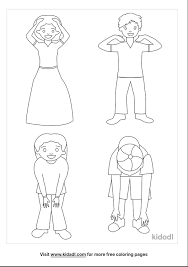 Or, sing slowly and move parts of the body as they are mentioned. Head Shoulders Knees And Toes Kid Coloring Pages Free People Coloring Pages Kidadl