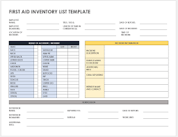 free inventory list templates smartsheet