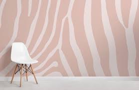 Pink Zebra Print Wallpaper Mural Hovia