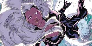 Black characters with white hair