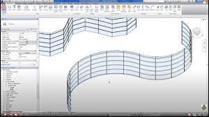 revit real curved curtain wall you