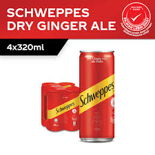 schweppes ginger ale can 320ml x 4 lazada